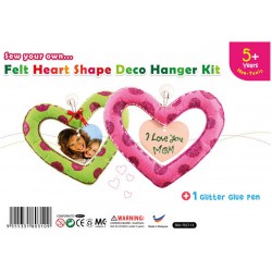 Felt Heart Shape Deco Hanger Kit Felt Heart Shape Deco Hanger Kit